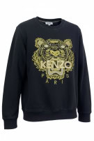 KENZO ΦΟΥΤΕΡ CREWNECK ΚΕΝΤΗΜΕΝΟ ΜΑΥΡΟ UNISEX PRE OWNED S