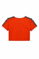 KARL KANICROP TOP SPORTY ORANGE WOMEN PRE OWNED XS