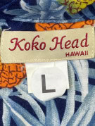KOKO HEAD ΠΟΥΚΑΜΙΣΟ HAWAIIAN TROPICAL ΜΠΛΕ ΑΝΤΡΙΚΟ PRE OWNED L