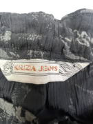 Krizia Jeans Παντελόνι Γυναικείο Pattern Μαύρο/Γκρι L