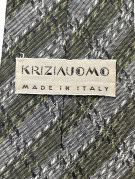 KRIZIA UOMO NECKTIE CLASSIC OLIVE MENS PRE OWNED