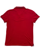 LA MARTINA Short Sleeve Polo Shirt Red Embroidered Logos Men's Size L