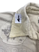 LA MARTINA Polo a maniche lunghe vintage con loghi ricamati écru da uomo L