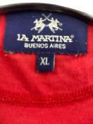 LA MARTINA ΜΠΛΟΥΖΑΚΙ T-SHIRT ΜΕ ΛΟΓΟΤΥΠΟ BUENOS AIRES ΚΟΚΚΙΝΟ UNISEX XL