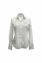 LA MARTINA Camicia Limited Edition Mykonos Ricamata Bianca da Donna S