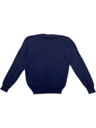 Lacoste Ανδρικό Πουλόβερ Μπλε V-Neck Βαμβακερό Size L
