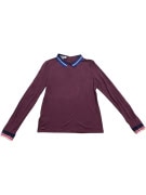 Lacoste Burgundy Μακρυμάνικη Μπλούζα Polo Γυναικεία M