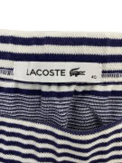 LACOSTE Strapless Dress Striped Blue-White Women's L
