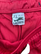 LACOSTE TRACKSUIT BOTTOMS VINTAGE STYLE SIDE LOGO TAPED RED MENS XL