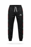 LACOSTE PANTALONI TUTA SPORTIVO NERO UOMO PRE OWNED M