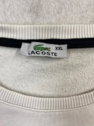 LACOSTE Felpa Logo Casual Bianca da Donna XXL