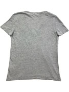 Lacoste T-Shirt da donna grigio con scollo a V logo taglia S