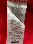 LACOSTE T SHIRT MINIMAL RED MENS PRE OWNED M