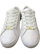 LACOSTE LEROND 0721 LEATHER SNEAKERS WITH GOLD LOGO WHITE WOMENS 37