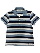 LACOSTE ΜΠΛΟΥΖΑ POLO ΡΙΓΕ CASUAL ΚΕΝΤΗΤΟ ΛΟΓΟΤΥΠΟ ΜΠΛΕ/ΛΕΥΚΟ ΑΝΔΡΙΚΗ S