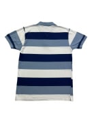 LACOSTE POLO SHIRT STRIPED LOGO BLUE/WHITE UNISEX XL