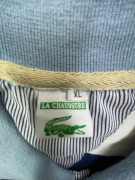 LACOSTE POLO SHIRT STRIPED LOGO BLUE/WHITE UNISEX XL