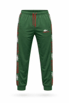 LACOSTE PANTALONI TUTA SPORTY VERDE UOMO PRE OWNED L