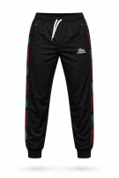 LACOSTE TRACK PANTS STREETWEAR BLACK MEN PRE OWNED L