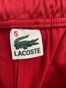 LACOSTE TRACK PANTS WITH LOGO TAPE RED MEN'S L