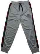 LACOSTE ΠΑΝΤΕΛΟΝΙ ΦΟΡΜΑΣ TRACK PANTS ΜΕ ΠΛΑΪΝΟ LOGO TAPE ΓΚΡΙ ΑΝΔΡΙΚΟ SMALL
