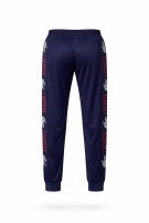 LACOSTE PANTALONI TRACK LOGO BLU UOMO PRE OWNED M