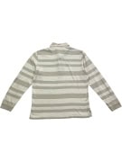 Lacoste Polo a maniche lunghe a righe beige da uomo M