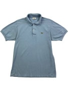 LACOSTE Polo Shirt Classic Crocodile Logo Light Blue Men's M