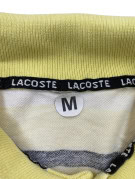 LACOSTE POLO CLASSIC RIGATA GIALLA UOMO PRE OWNED M