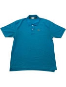 LACOSTE POLO SHIRT MINIMAL TURQUOISE MENS PRE OWNED M