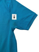 LACOSTE POLO SHIRT MINIMAL TURQUOISE MENS PRE OWNED M