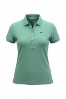 Lacoste Polo Μπλούζα Τιρκουάζ Γυναικεία Small