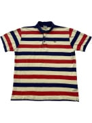 Lacoste Polo Ριγέ Logo Μπλε Κόκκινο Κρεμ Unisex L-XL