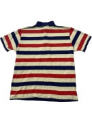 Lacoste Polo Ριγέ Logo Μπλε Κόκκινο Κρεμ Unisex L-XL