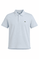 LACOSTE POLO SHIRT CLASSIC LIGHT BLUE MEN PRE OWNED M