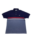 LACOSTE POLO SHIRT LOGO COLORBLOCK ΜΠΛΕ / ΓΚΡΙ UNISEX M