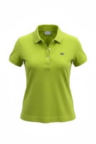 Lacoste Polo Shirt Logo Lime Green Γυναικείο S