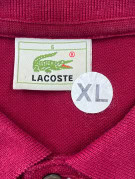 LACOSTE POLO SHIRT MINIMAL BORDEAUX UOMO PRE OWNED XL