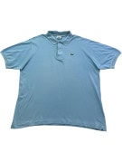 LACOSTE POLO SHIRT MINIMAL BLUE MEN PRE OWNED L