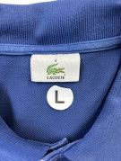 LACOSTE POLO SHIRT MINIMAL NAVY MEN PRE OWNED L