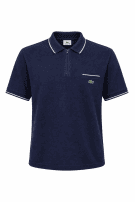 LACOSTE POLO SHIRT MINIMAL NAVY UOMO PRE OWNED XXL