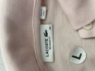 LACOSTE POLO SHIRT MINIMAL PINK WOMEN PRE OWNED L