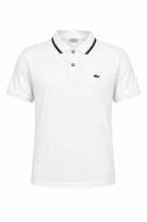 LACOSTE POLO SHIRT MINIMAL WHITE MEN PRE OWNED M