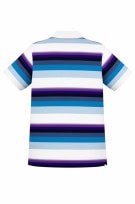 LACOSTE POLO SHIRT RETRO BIANCO AZZURRO UOMO PRE OWNED S