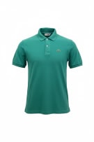 LACOSTE Polo con logo vintage verde da uomo L