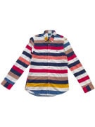 LACOSTE ΠΟΥΚΑΜΙΣΟ ΡΙΓΕ ΠΟΛΥΧΡΩΜΟ UNISEX PRE OWNED M
