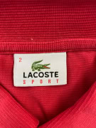 Lacoste Sport Polo Shirt with Crocodile Logo Red Men S
