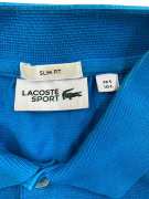 LACOSTE SPORT POLO SHIRT SLIM FIT CROCODILE LOGO BLUE MALE L