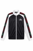 LACOSTE TRACK JACKET ATHLETIC ΜΑΥΡΟ ΑΣΠΡΟ ΑΝΤΡΙΚΟ PRE OWNED L