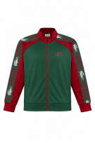 LACOSTE TRACK JACKET RETRO VERDE ROSSO UOMO PRE OWNED M